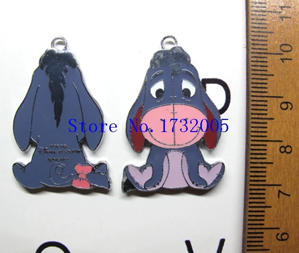 

Wholesale 12 pcs cartoon Eeyore Charm Pendants DIY Jewelry Making Accessories V25