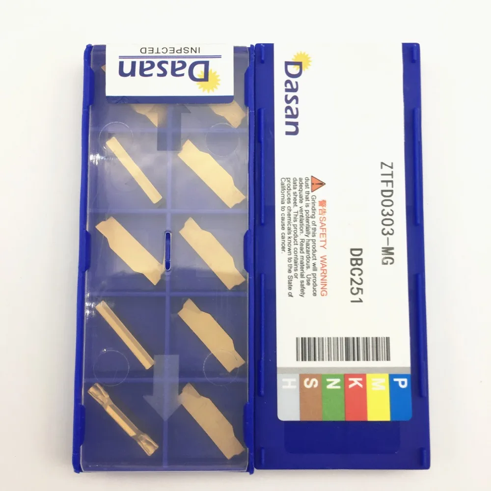 bench vice screwfix 10pcs Lathe Insert ZTFD0303-MG DBC251 Carbide Grooving Insert CNC Grooved Blade for QFFQD Lathe Slotting Tool Holder Boring Bar best wood lathe chuck