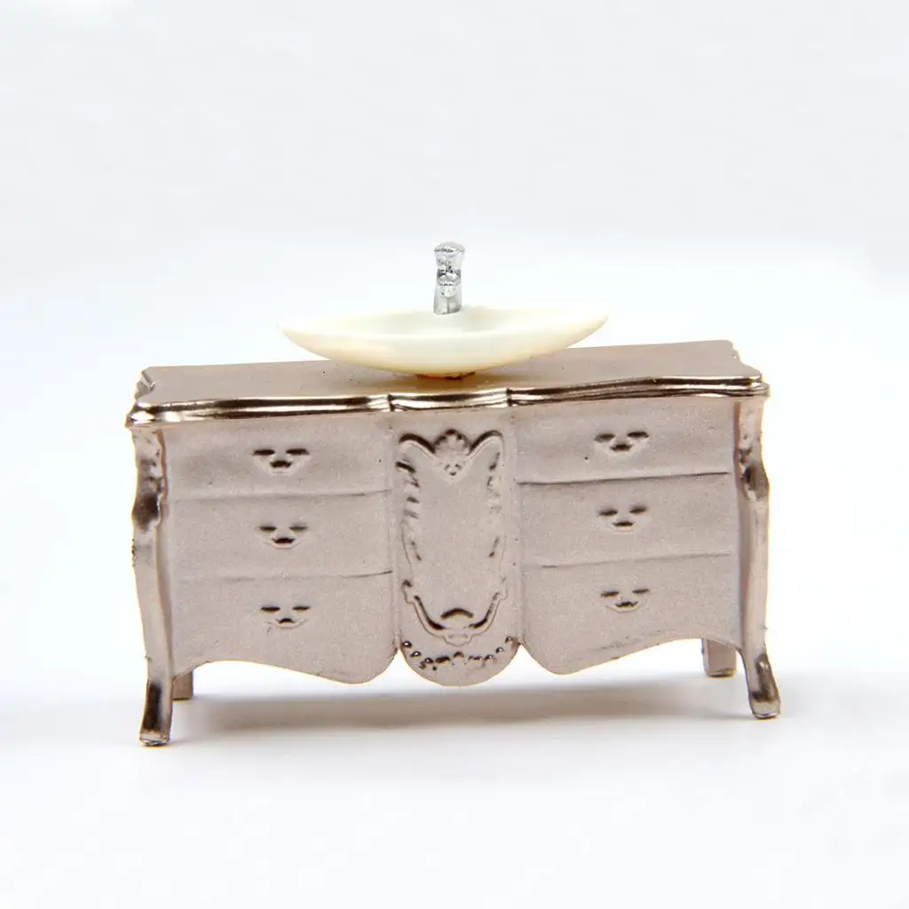 1:25 Simulation Lavabo Model Mirror Sand Table Model DIY Indoor Decoration for Train Layout Scenery Model Accessories