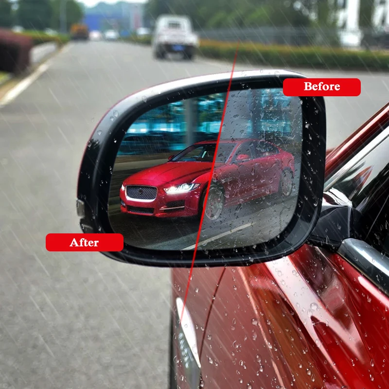 

2PCS Car Waterproof Anti Fog Film Rearview Mirror Film Sticker Window Clear Sticker For Jaguar XE 2015-Present Car Accessory