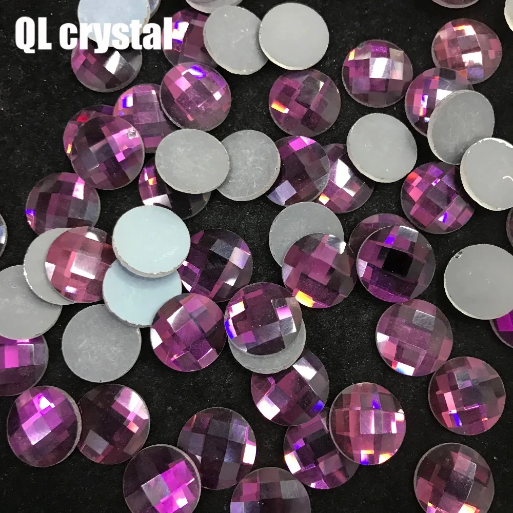 QL кристалл 16 мм кристалл популярный DIY Одежда одежды обуви сумки клей на flatbacks стекло Кристалл Стразы