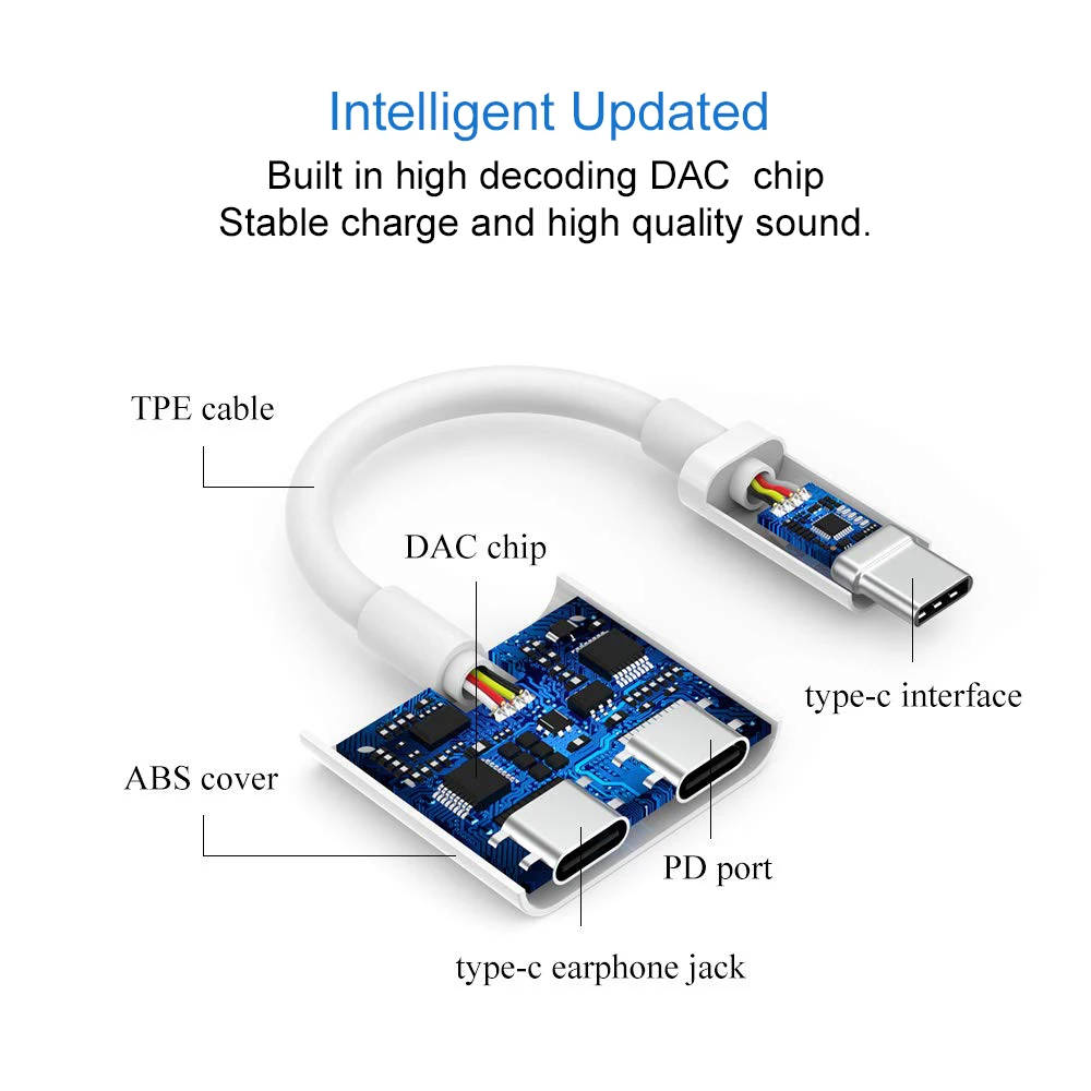 2 в 1 двойной тип c адаптер aux аудио usb Тип cargador для huawei p20 lite supercharge