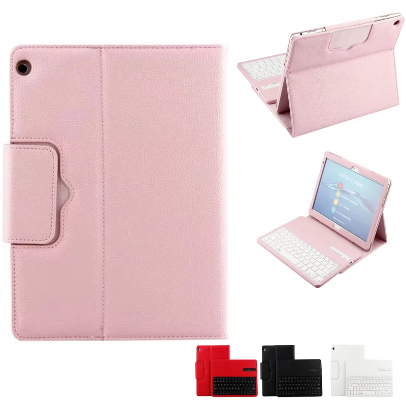 

Wireless Bluetooth Keyboard PU Leather Cover Protective Case For Huawei MediaPad M3 Lite 10 BAH-W09/AL00 10.1" Tablet