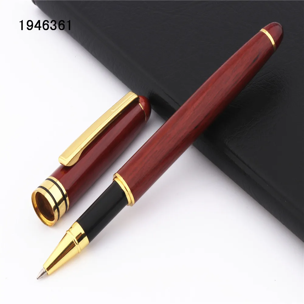 

Luxury quality 521 Red wood Material Business Office Medium nib Rollerball Pen New Listed school gift pen