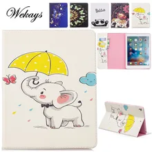 Wekays For Apple IPad 9.7 inch 2018 Cartoon Butterfly Leather Fundas Case sFor Coque IPad 9.7 inch 2017 A1822 A1823 Cover Cases