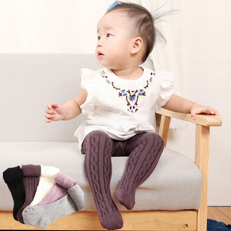 European Style Infant Baby Girl Tights 6Colors Kids Toddler Tights Meias Bebe Pantyhose Warm