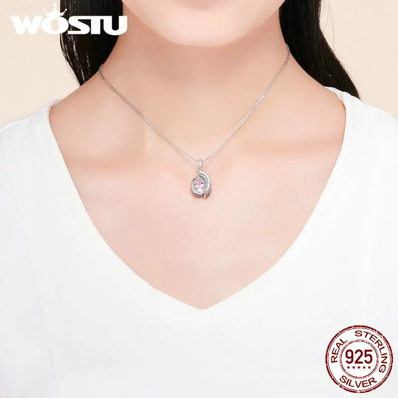 WOSTU 2019 новая 100% Серебро 925 пробы оригинальный Римский Колизей кулон подвески
