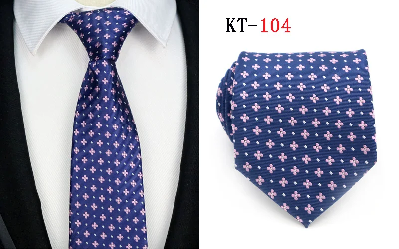 Мужские галстуки в полоску Пейсли Точка Цветочный 8 см жаккард Тканые Классические Аксессуары для галстуков повседневная одежда галстук