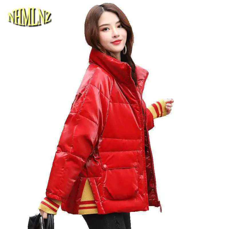 D'hiver Ly560 Lumineux Mince Chaud 2019 Haute Femmes Épais Canard Jacker Manteau Blanc Black Parkas Court Bas De Qualité Mode Visage Nouvelles red XuOPZwkiT