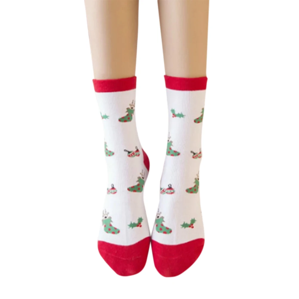 ZACOO рождественские носки новые женские милые носки женские теплые хлопковые зимние носки мультяшная Подарочная коробка Упаковка из 5 веселых забавных носков zk30