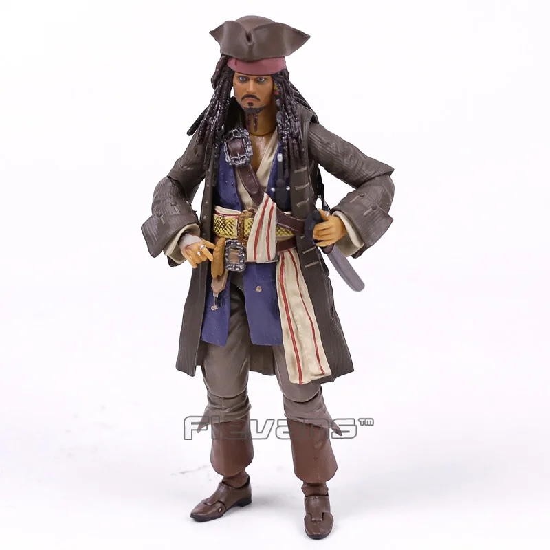 Пираты Карибский Капитан Джек Воробей ПВХ фигурка Коллекционная модель игрушки с розничной коробкой