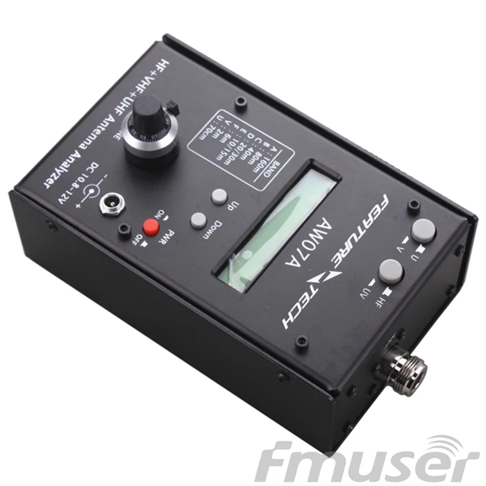 FMUSER AW07A КСВ HF/VHF/UHF антенный анализатор 1,5-490 МГц