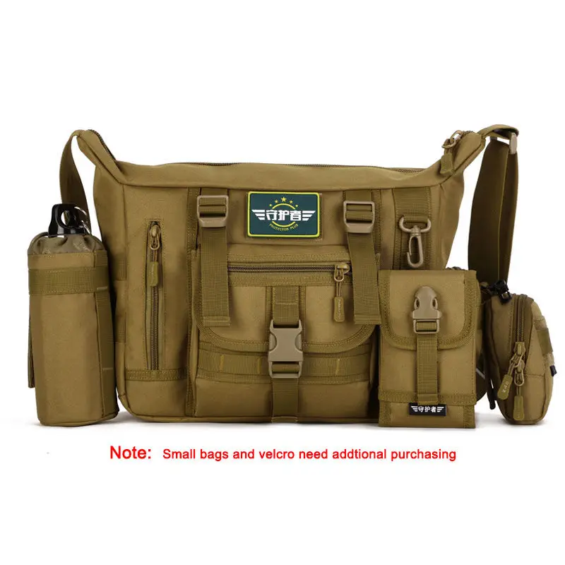 14 Inch Tactical Sling Bag Military Men’s A4 Document Molle Messenger Sport Crosscody Bags Sling Laptop Shoulder Bag XA458WA