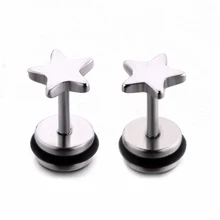 Stainless Steel Star Stud Earrings for Women Girls Kids Fashion Jewelry Cute Little Star Earrings Gifts
