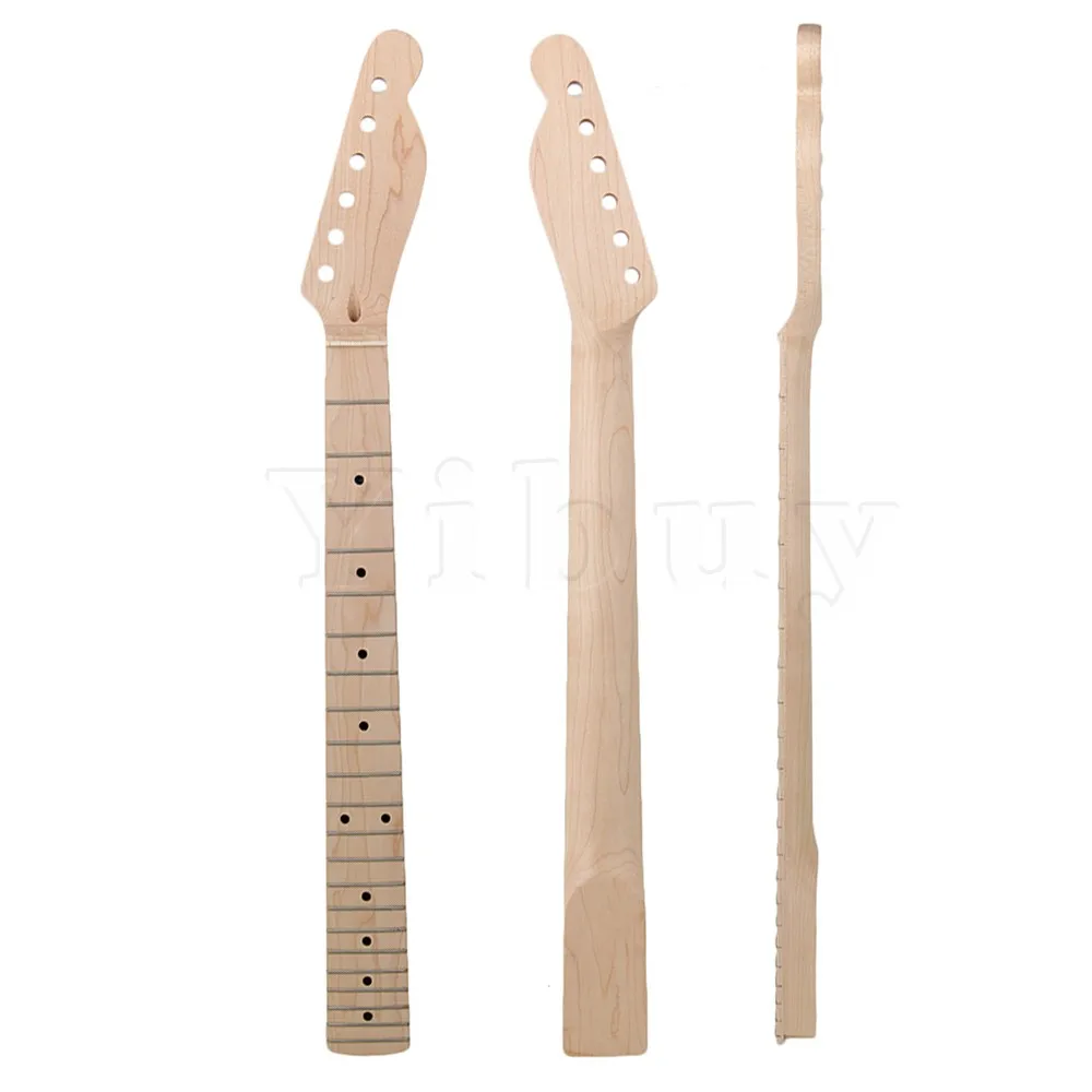 

Yibuy Right Handed 6 String Electric Guitar Neck 22Fret Fingerboard Wood Color