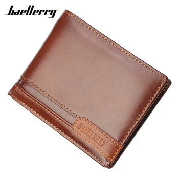 

Baellerry Brand Genuine Leather Men Wallet High Quality 6 Style Short Wallets Male Many Departments Man Purse Wholesale