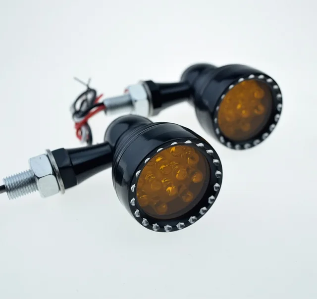 Motorcycle Vintage Antique Turn Signal Lights Harley Rat Bobber Custom