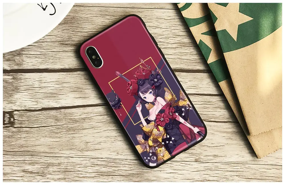 Katsushika Hokusai Fate Grand Order Мягкий силиконовый чехол для телефона из закаленного стекла для iPhone 6 6s 7 8 Plus X XR XS 11 Pro MAX