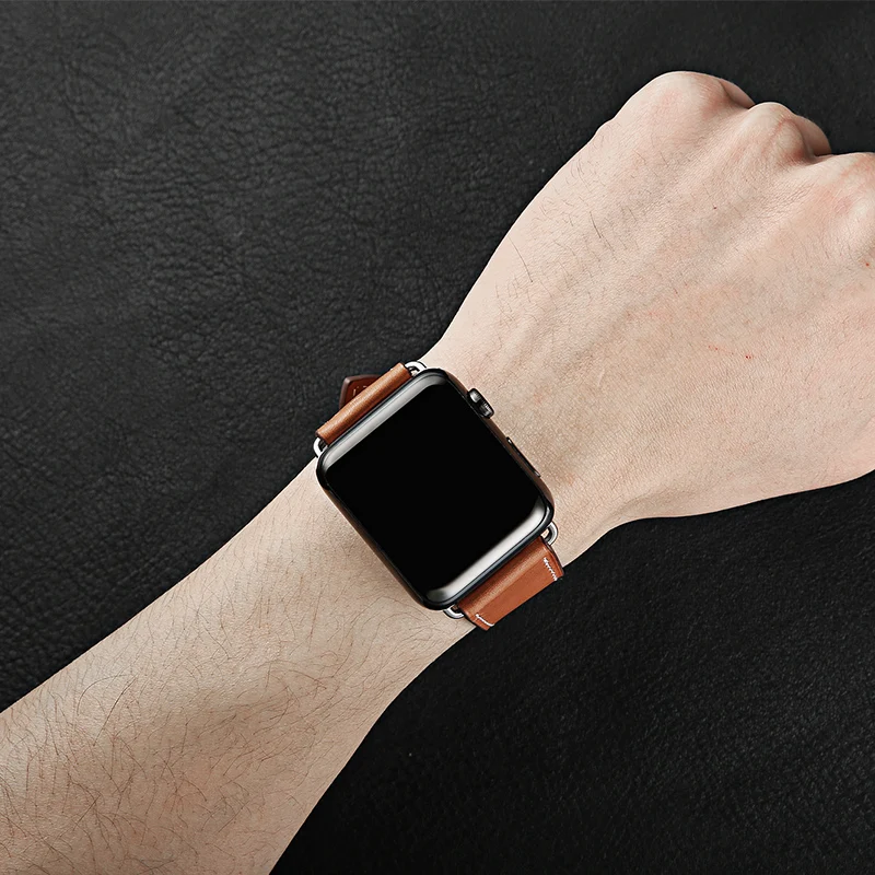 Ремешок для часов Apple Watch Band 42 мм 38 мм роскошный модный браслет из натуральной кожи ремешок для Iwatch Band Series 1 2 3 4