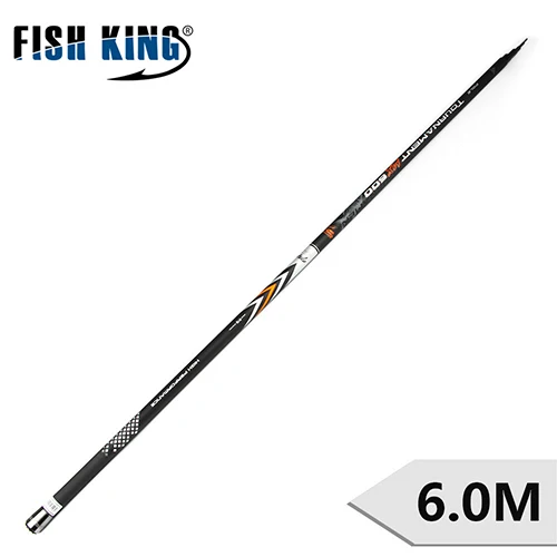 FISH KING 36T карбоновая удочка стандарт 5 м/6 м/7 м Длина 130 см с. Ш 10-30 г для рыбалки - Цвет: Цвет: желтый