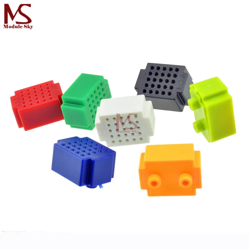 

7pcs Mini 25 Points Breadboard Solderless Prototype Tie-point For Arduino