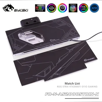 

Bykski Full Coverage GPU Water Block For ASUS ROG STRIX RTX2080TI Graphics Card FR-N-AS2080TISTRIX-X