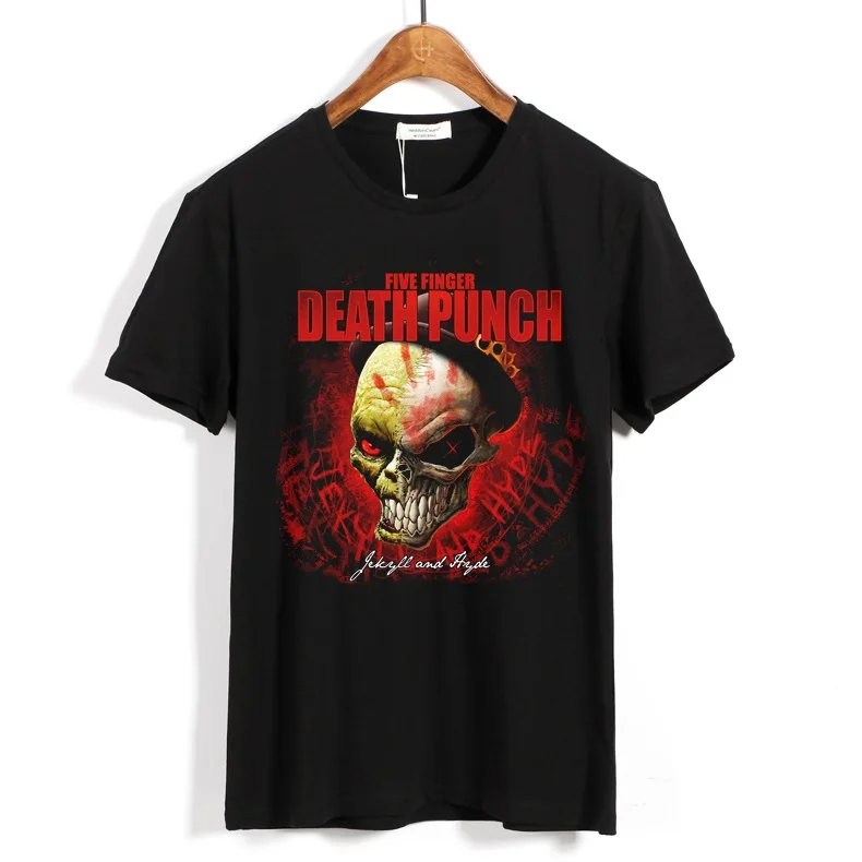 19 дизайнов уличная Harajuku Five Finger Death Punch ropa mujer рок рубашка 5FDP Hardrock тяжелый металл панк череп camisetas - Цвет: 14