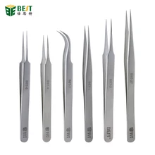 1 шт. BST-Matt пинцет с острыми концами прямая изогнутая ресница нержавеющая сталь tweezers антистатические ресницы инструмент для пинцета