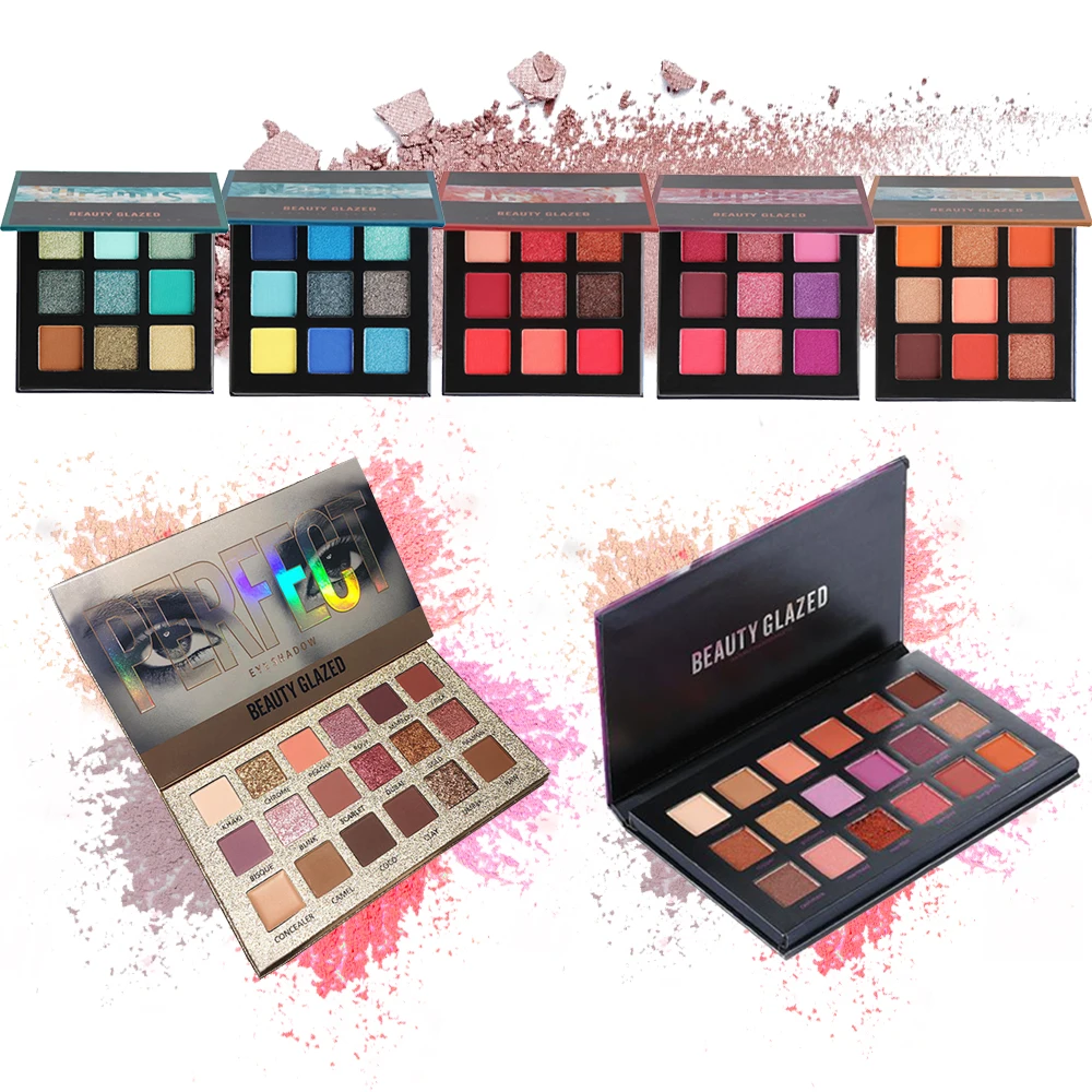 

Eyeshadow Pallete 9 Colors Eyeshadow Waterproof Long-lasting Shimmer Matte Pigment Glitters Palette Eye Shadow Cosmetic Makeup