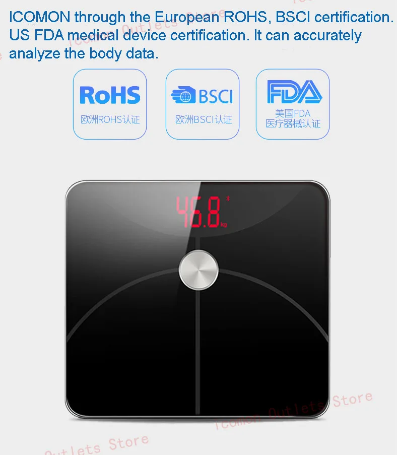 Роскошные iCONON i5 умные весы для тела Fat mi напольные цифровые Bluetooth весы для ванной весы для веса тела Fat B mi весы для человеческого тела