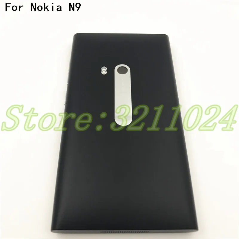 Kopen Goede kwaliteit Nieuwe Voor Nokia N9 Cover Case Batterij Achterdeur met Power Volume Knop Flex Kabel Onderdelen Met logo