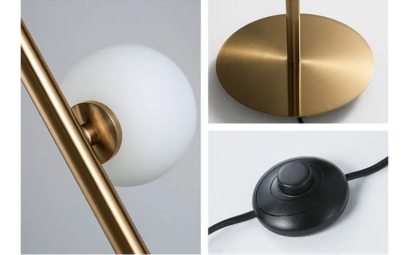 Modern LED Living Room Standing Lamp Nordic Simple Glass Ball Floor Lamp Home Deco Lighting Fixtures Bedside Lamps (5)