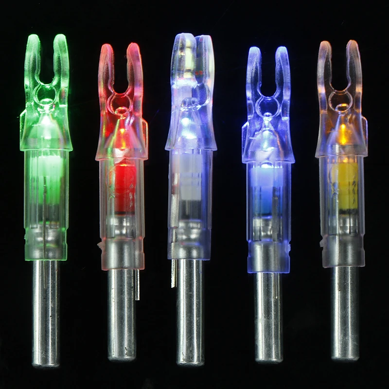 

Automatically Luminous High Quality 3pcs Hunting Shooting Fit 6.2mm Arrow Shaft Lighted Bow LED Glowing Arrow Nock Tail
