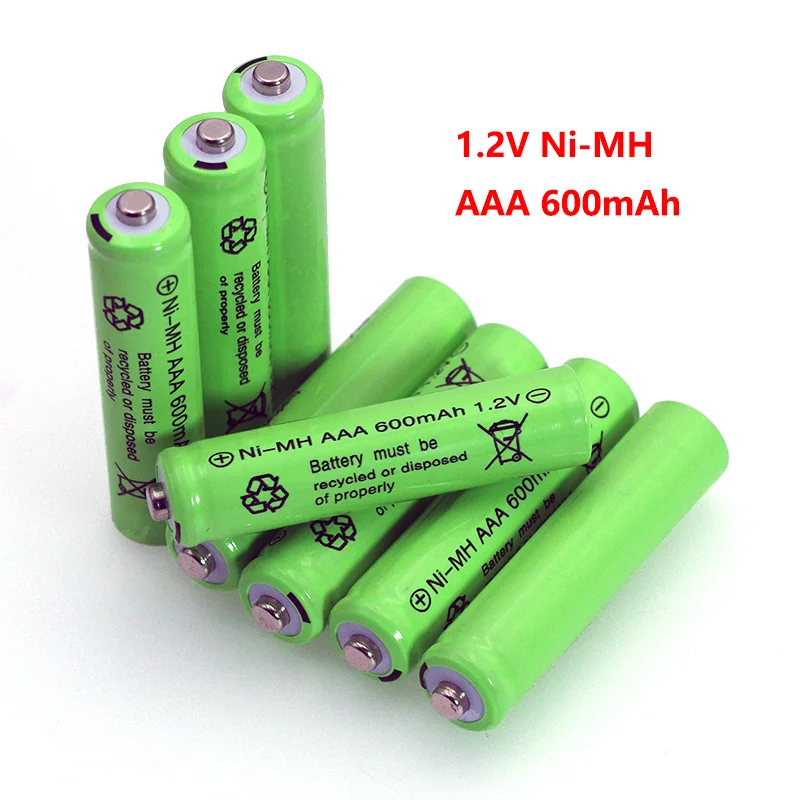 1,2 V Ni-MH AAA батареи 600mAh перезаряжаемые nimh батареи 1,2 V Ni-MH aaa для электрического дистанционного управления автомобиля игрушки RC ues