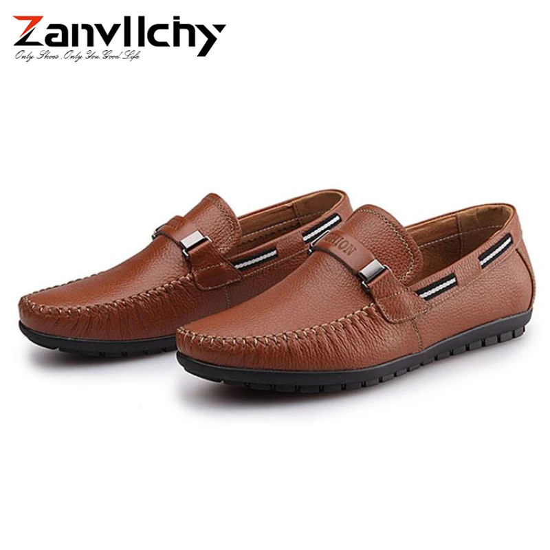 100% Genuine Leather Men Loafer Shoes Breathable Mens Flats Slip On Leather Shoes Casual Soft Mocassin Homme Brand Loafers Male 100% Genuine Leather Men Loafer Shoes Breathable Mens Flats Slip On Leather Shoes Casual Soft Mocassin Homme Brand Loafers Male