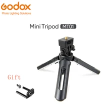 Godox MT-01 мини штатив-Трипод складной настольная подставка и ручка-стабилизатор для уличной вспышки Godox AD200 Godox A1 цифровой Камера, цифровых зеркальных однообъективных камер, видео Камера