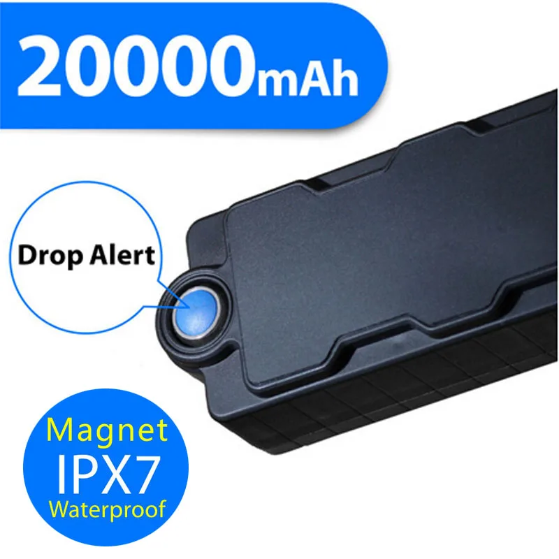 

WCDMA 3G 2G 20000mAh waterproof magnetic power bank with hidden gps tracker, gsm listening device and motion & dropping sensor.