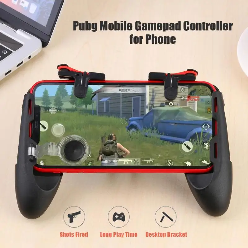 Hot 5 in 1 Mobile Phone Gamepad For PUBG Mobile Trigger Fire Button L1R1 Shooter Controller Joystick Aim Key For Shooting Game