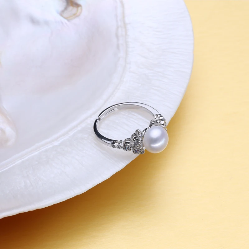 FENASY обручение кольцо 2019 новый кольца из натурального жемчуга для женщин пресноводный жемчуг ювелирные изделия чешские кольцо из