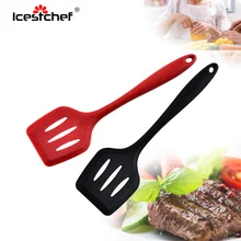 ICESTCHEF, силиконовая лопатка, лопатка для яиц, рыбы, сковорода, лопатка, жареная кухонная лопатка, посуда, кухонные инструменты для еды