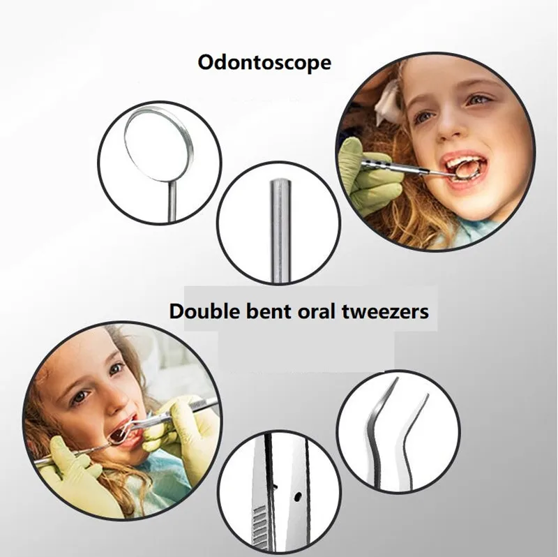 8 шт./компл. стоматологические инструменты для чистки зубов масштабирования из нержавеющей стали Dental Care Kit зубные зонд набор ключей