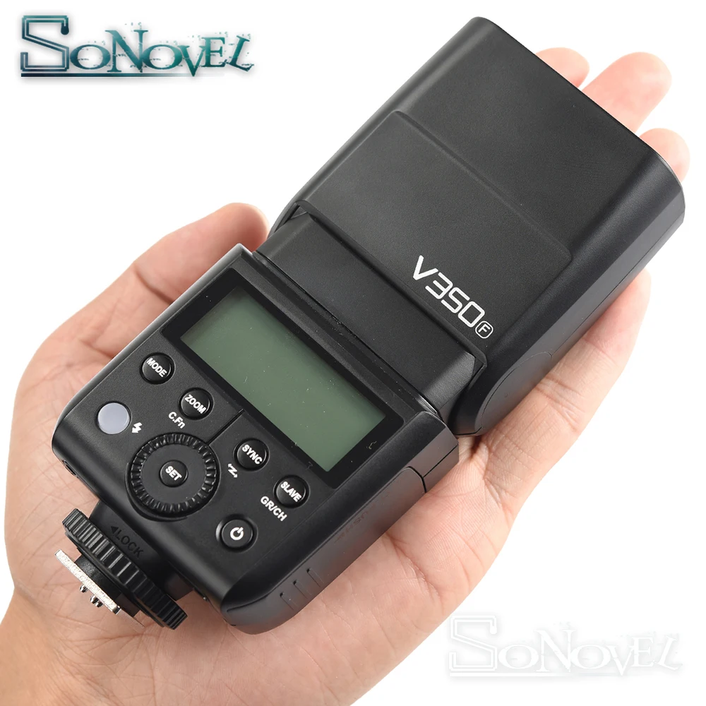 US $248.00 Godox V350F TTL HSS 18000s X System Camera Flash Speedlite With BuiltIn 2000mAh LiIon BatteryX2TF Transmitter For Fuji