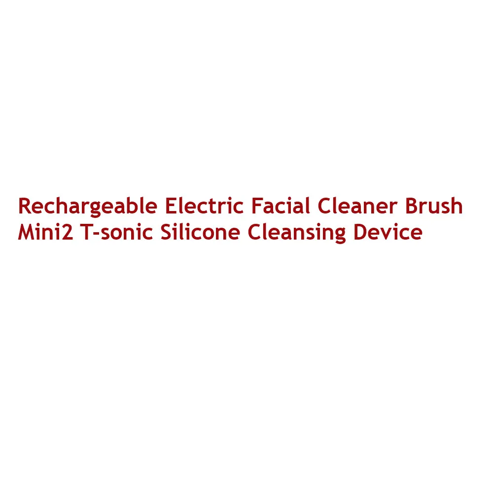 Usb Rechargeable Electric Facial Cleaner T-sonic Silicone Cleansing Device Blackhead Acne Removal Beauty Instrument Five Colors