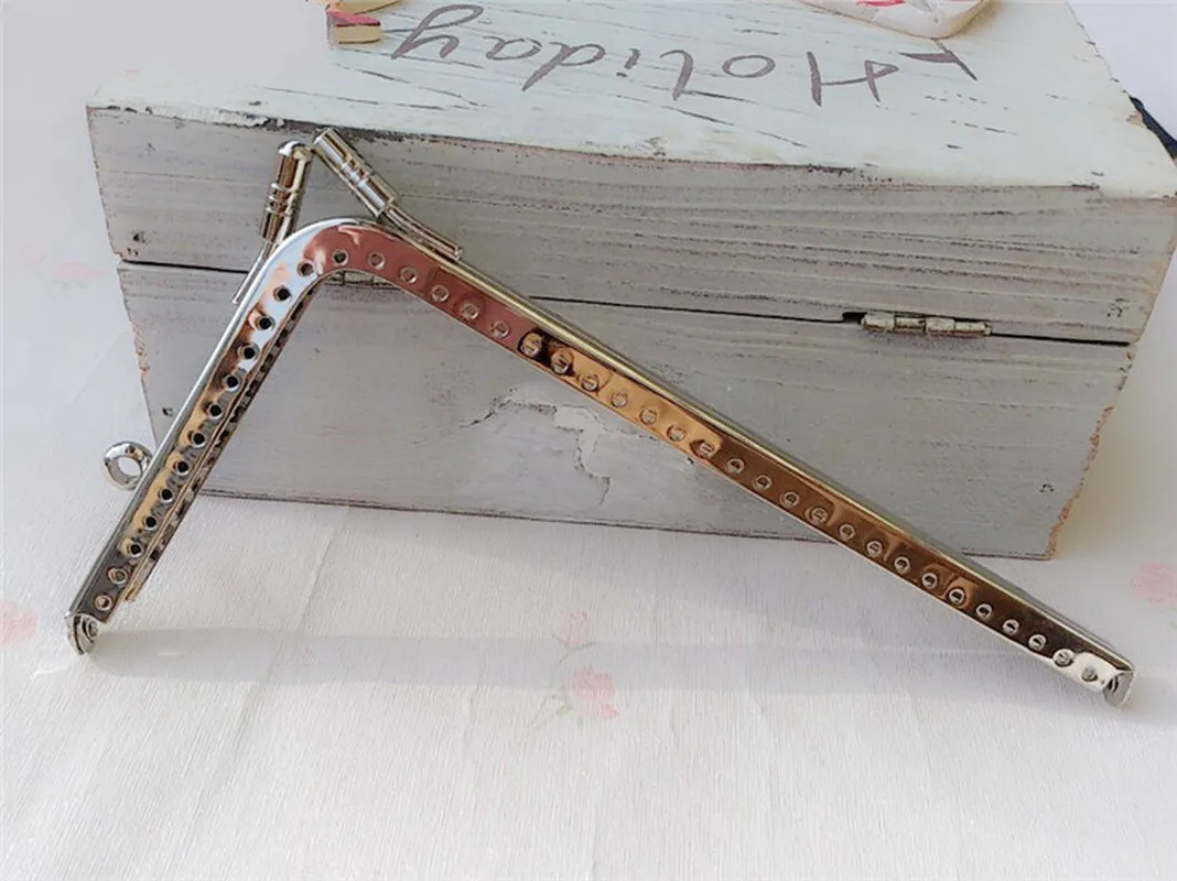 L форма 1 шт. DIY серебристый металлический каркас Изысканный кошелек красивая
