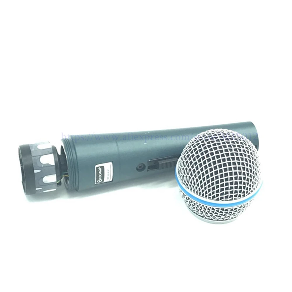 10 шт./лот супер-Cardioid с переключателем высокое качество B 58 A живой вокал Караоке динамический 58A проводной микрофон с переключателем