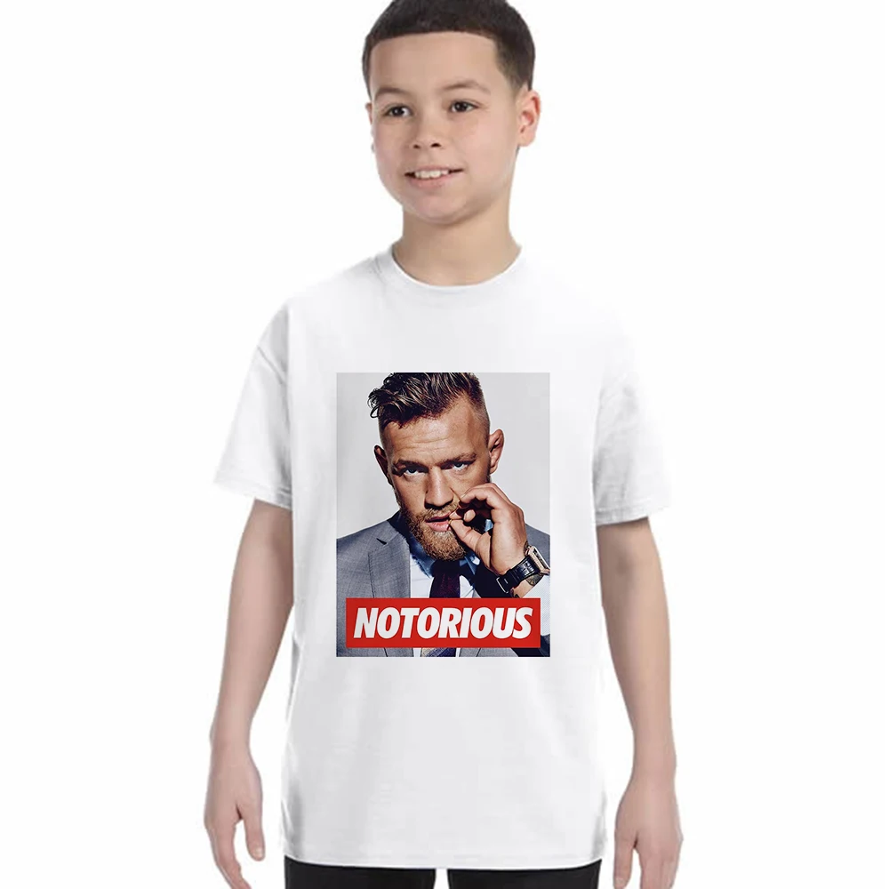 

teen boys casual tops tshirt The Notorious Conor Mcgregor child summer tees shirt summer styple toddler t-shirt Hip Hop clothes