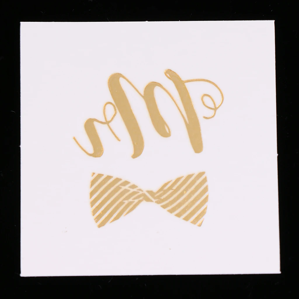 MagiDeal 10xMetallic Gold Team Bride Tribe Temporary Tattoos Sticker Wedding Favor Beauty Decal Waterproof Tattoo Sticker