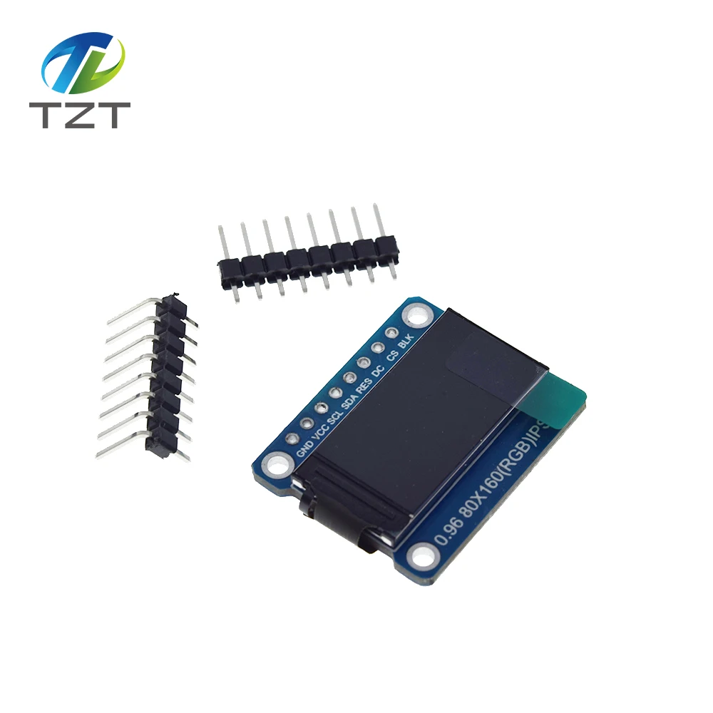 TZT TFT дисплей 0,96/1,3 дюймов ips 7P SPI HD 65K полноцветный ЖК-модуль ST7735 Привод IC 80*160(не OLED) для Arduino