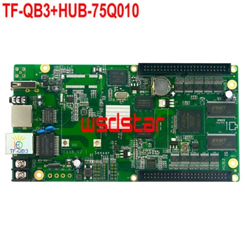 

TF TF-QB3+HUB-75Q010 USB+Network port LED controller 576*512 1024*288 Full color asynchronous LED control card 2pcs/lot