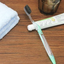 Горячая 8 шт щетка для чистки зубов мягкая тонкая бамбуковая щетка с древесным углем щетка для устранения дыма пятен